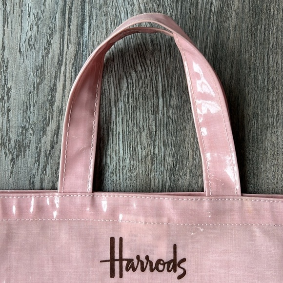 Harrods Tote Pink Tote Bag Afternoon Tea at Harrods Cakes Shopping Bag - Picture 4 of 11